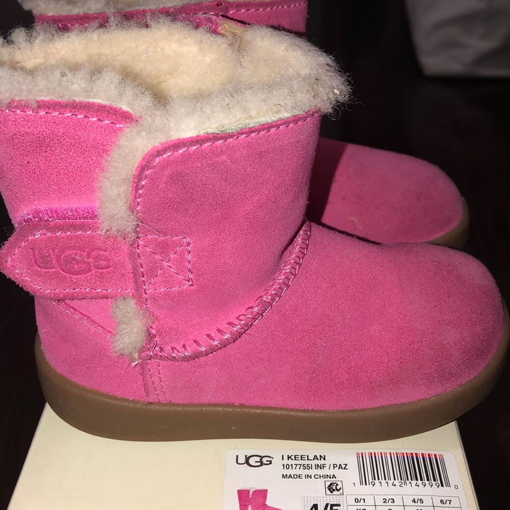 Ugg toddler keelan boots size 4/5 hot pink